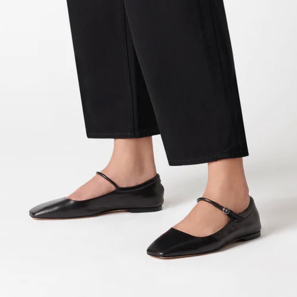 Aeyde Uma Black Nappa Mary Janes